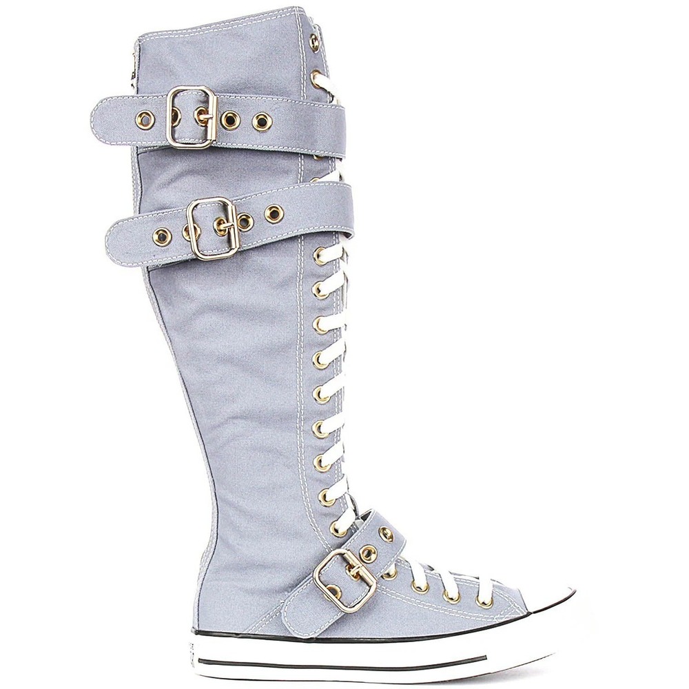 Converse Chuck Taylor XXHi Buckle Women 6 Wet Stone Blue Knee High A11892C New